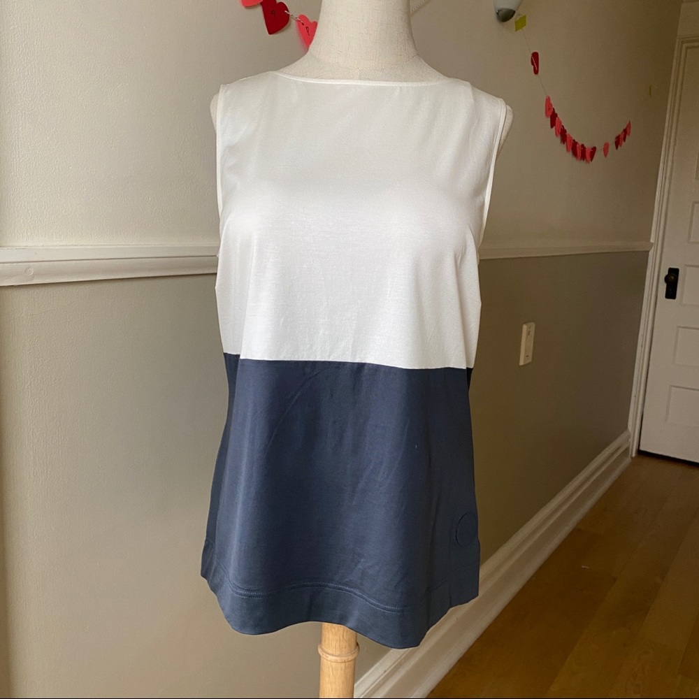 Akris Colourblock Sleeveless Top